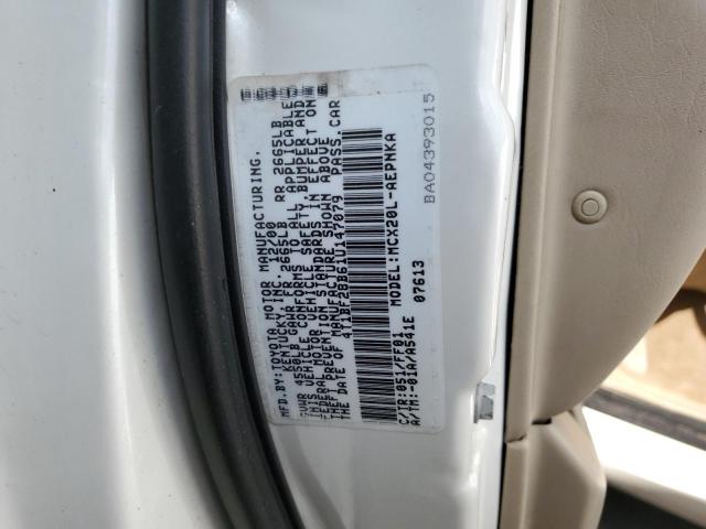 Photo 10 from auction – 2001 TOYOTA AVALON XL with VIN 4T1BF28B61U147079