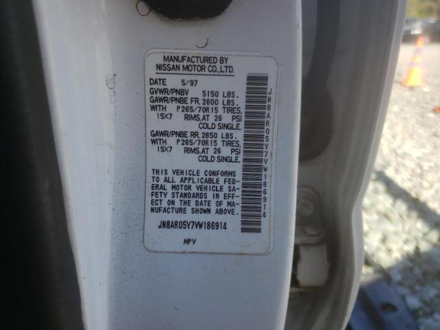 Photo 10 from auction – 1997 NISSAN PATHFINDER with VIN JN8AR05Y7VW186914