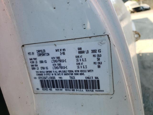 Photo 10 from auction – 1996 DODGE RAM 2500 with VIN 1B7KC23W7TJ150326