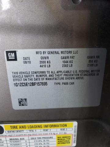 Photo 10 from auction – 2011 CHEVROLET MALIBU 1LT with VIN 1G1ZC5E12BF157695
