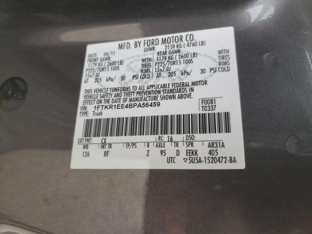 Photo 10 from auction – 2011 FORD RANGER SUP with VIN 1FTKR1EE4BPA56459