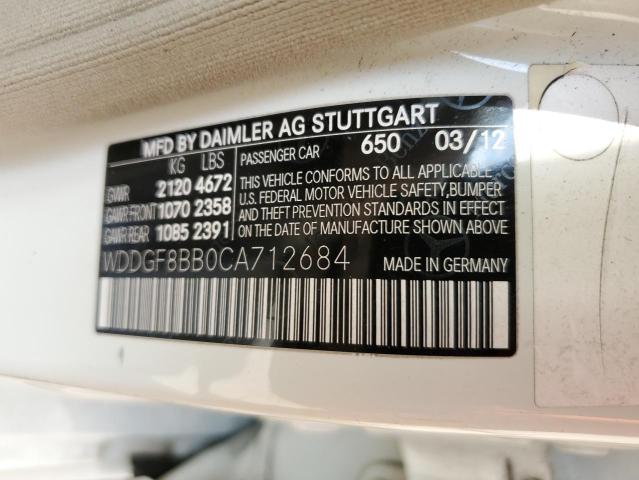 Photo 10 from auction – 2012 MERCEDES-BENZ C 300 4MAT with VIN WDDGF8BB0CA712684