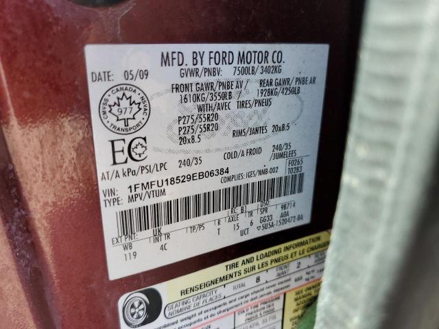 Photo 10 from auction – 2009 FORD EXPEDITION with VIN 1FMFU18529EB06384
