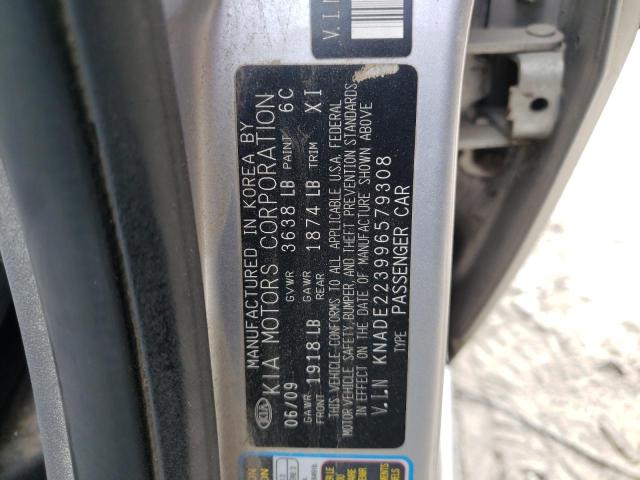 Photo 10 from auction – 2009 KIA RIO BASE with VIN KNADE223996579308