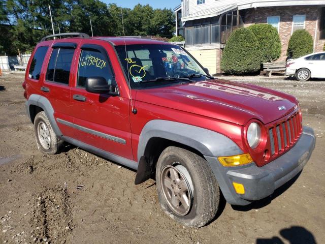 JEEP LIBERTY SP 2007 with VIN 1J4GL48K07W550965 - Photo from auction