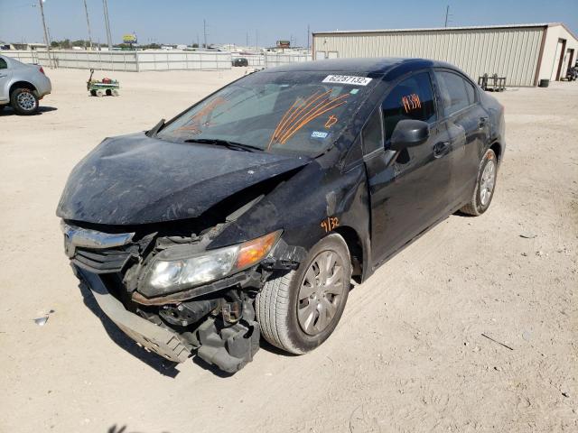 Photo 2 from auction – 2012 HONDA CIVIC LX with VIN 19XFB2F53CE044363