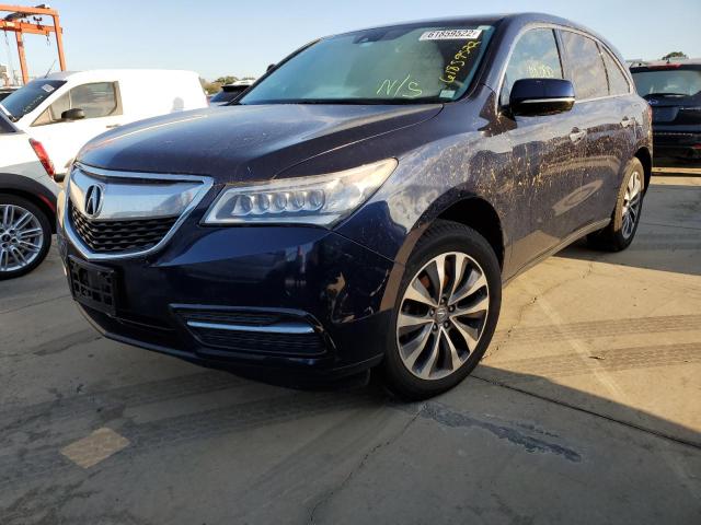 Photo 2 from auction – 2014 ACURA MDX TECHNO with VIN 5FRYD4H43EB016917