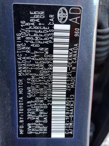 Photo 10 from auction – 2017 TOYOTA COROLLA L with VIN 2T1BURHE5HC788700