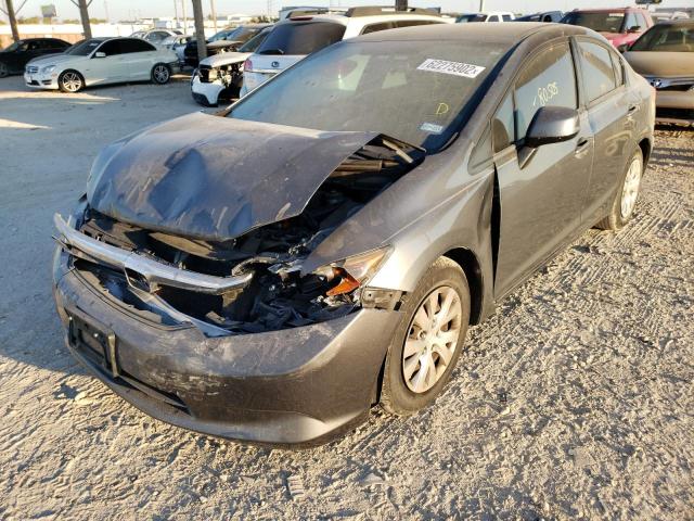 Photo 2 from auction – 2012 HONDA CIVIC LX with VIN 2HGFB2F53CH527681