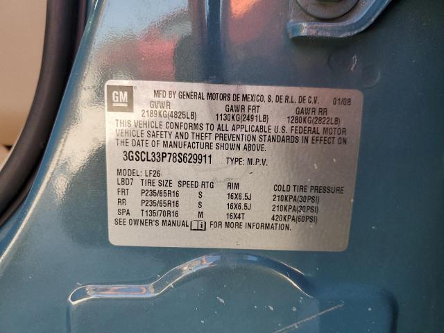 Photo 10 from auction – 2008 SATURN VUE XE with VIN 3GSCL33P78S629911