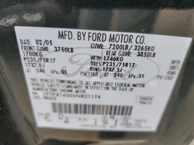 Photo 10 from auction – 2005 FORD F150 with VIN 1FTPX14505NB21174