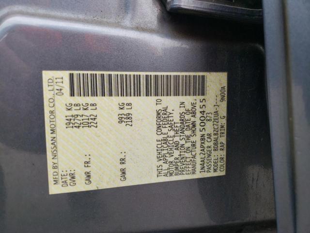 Photo 10 from auction – 2011 NISSAN ALTIMA BAS with VIN 1N4AL2APXBN500455