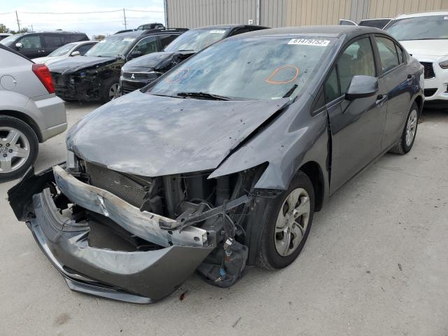 Photo 2 from auction – 2013 HONDA CIVIC LX with VIN 19XFB2F52DE099677
