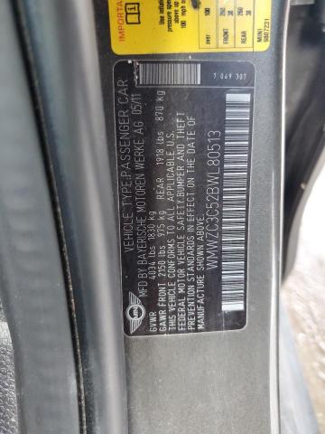 Photo 10 from auction – 2011 MINI COOPER S C with VIN WMWZC3C52BWL80513