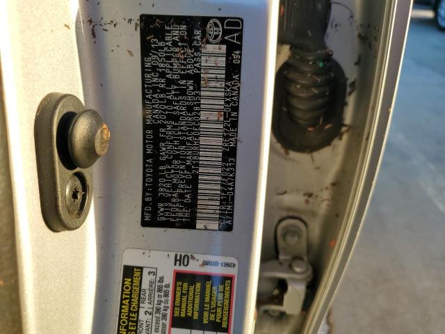 Photo 10 from auction – 2014 TOYOTA COROLLA L with VIN 2T1BURHE0EC028153