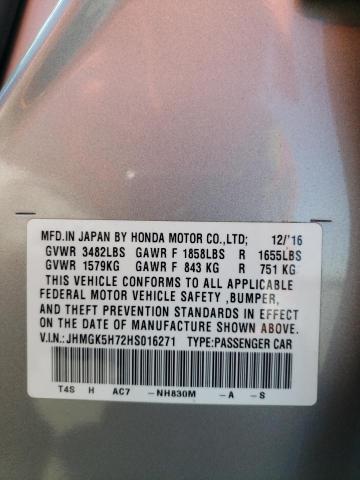 Photo 10 from auction – 2017 HONDA FIT EX with VIN JHMGK5H72HS016271