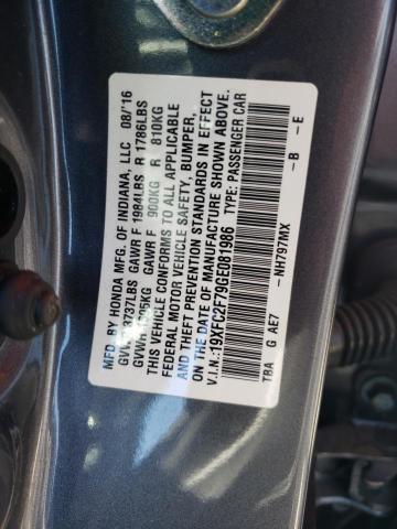 صورة رقم 10 من المزاد - 2016 HONDA CIVIC EX مع VIN 19XFC2F79GE081986