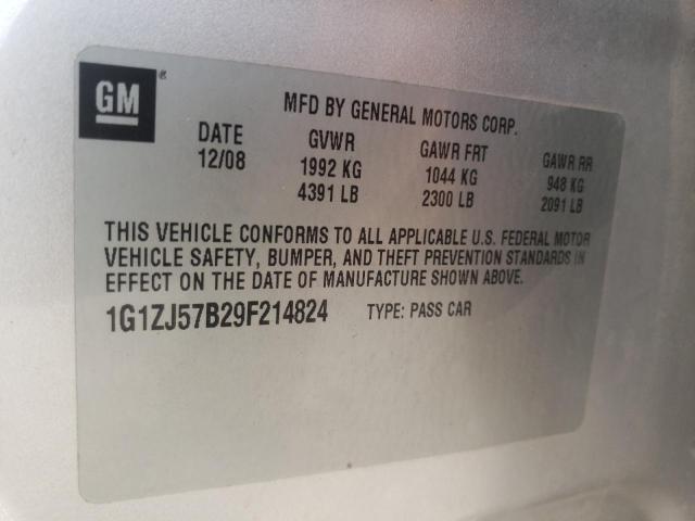 Photo 10 from auction – 2009 CHEVROLET MALIBU 2LT with VIN 1G1ZJ57B29F214824