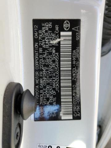 Photo 10 from auction – 2012 TOYOTA PRIUS with VIN JTDKN3DU6C5449554