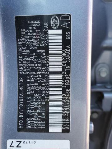 Photo 10 from auction – 2007 TOYOTA COROLLA MA with VIN 2T1KR32E67C634552