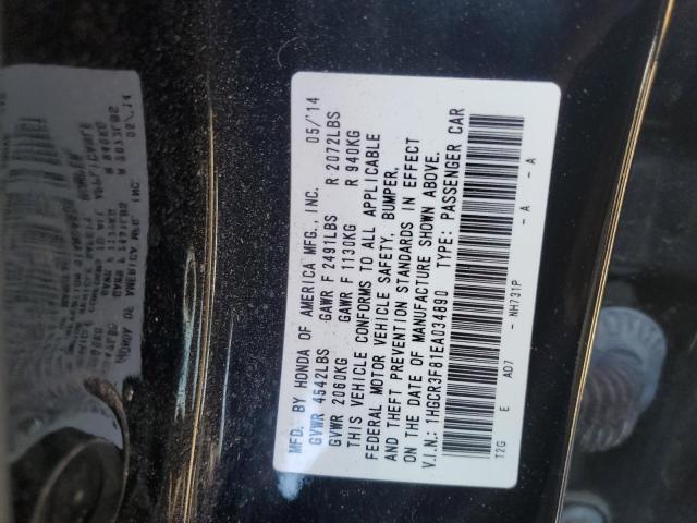 Photo 10 from auction – 2014 HONDA ACCORD EXL with VIN 1HGCR3F81EA034890