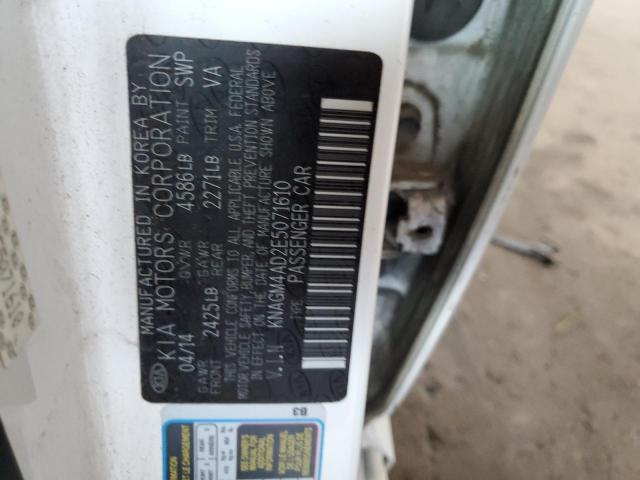 Photo 10 from auction – 2014 KIA OPTIMA HYB with VIN KNAGM4AD2E5071610