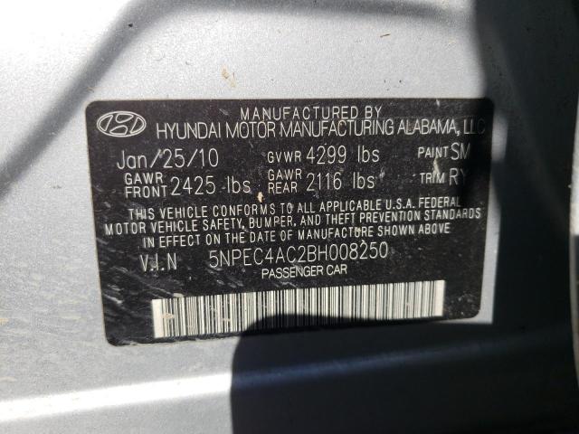 Photo 10 from auction – 2011 HYUNDAI SONATA SE with VIN 5NPEC4AC2BH008250