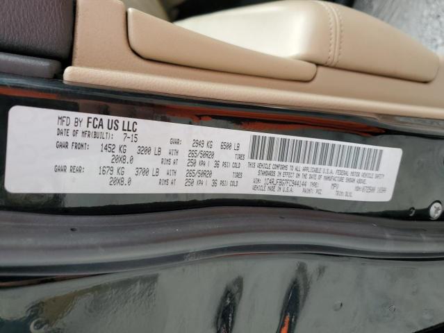 Photo 10 from auction – 2015 JEEP GRAND CHER with VIN 1C4RJFBG7FC944144