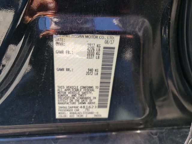 Photo 10 from auction – 2017 NISSAN ALTIMA 2.5 with VIN 1N4AL3AP4HC481623