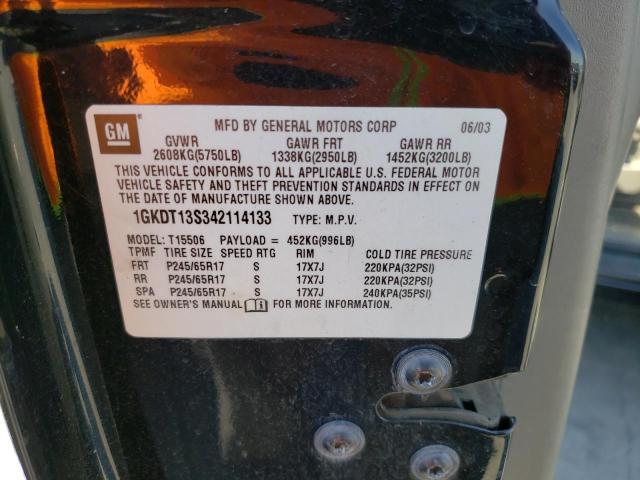 Photo 10 from auction – 2004 GMC ENVOY with VIN 1GKDT13S342114133