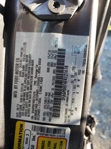 Photo 10 from auction – 2014 FORD FUSION SE with VIN 3FA6P0H74ER121618