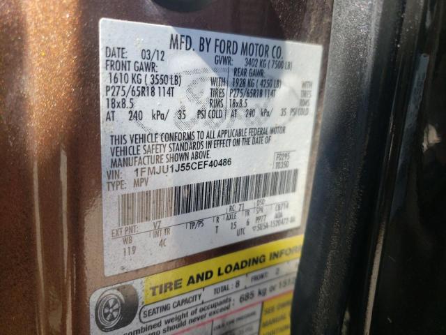 Photo 10 from auction – 2012 FORD EXPEDITION with VIN 1FMJU1J55CEF40486