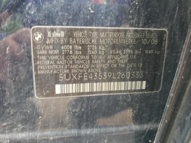 Photo 10 from auction – 2009 BMW X5 XDRIVE3 with VIN 5UXFE43539L260333