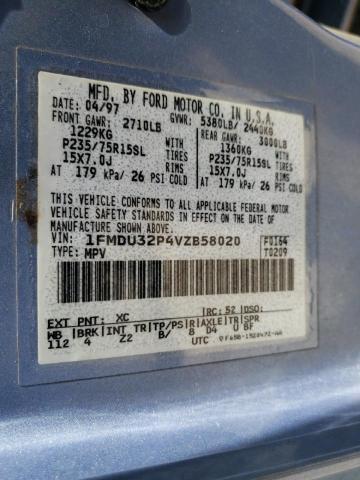 Photo 10 from auction – 1997 FORD EXPLORER with VIN 1FMDU32P4VZB58020
