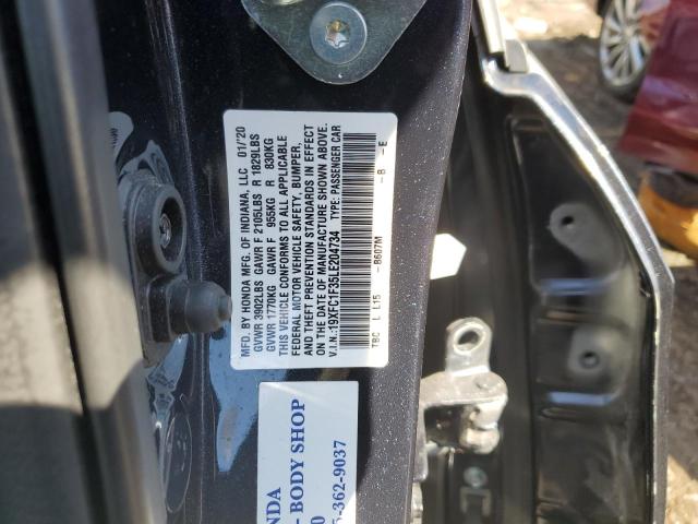 Photo 10 from auction – 2020 HONDA CIVIC EX with VIN 19XFC1F35LE204734