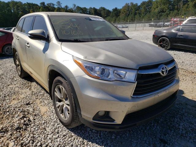TOYOTA HIGHLANDER 2015 with VIN 5TDZKRFH4FS093291 - Photo from auction