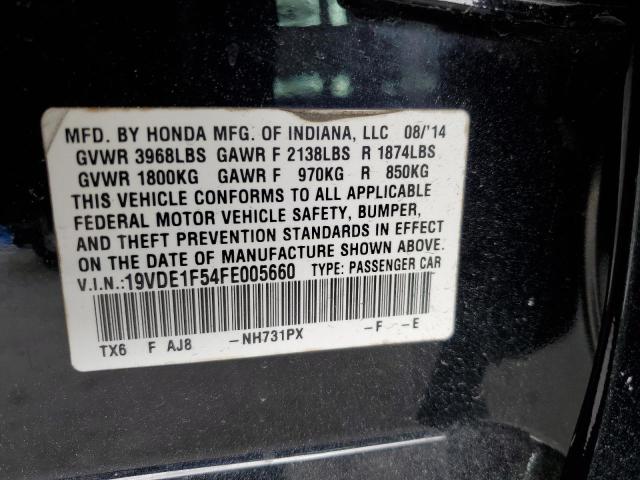 Photo 10 from auction – 2015 ACURA ILX 20 PRE with VIN 19VDE1F54FE005660