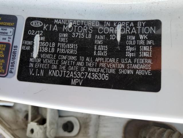 Photo 10 from auction – 2012 KIA SOUL with VIN KNDJT2A53C7436306