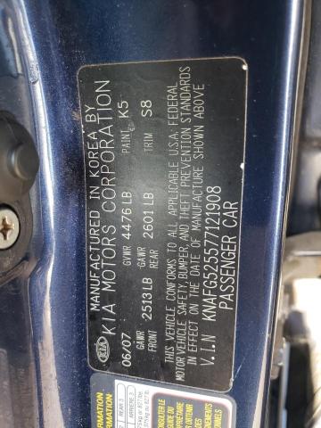Photo 10 from auction – 2007 KIA RONDO BASE with VIN KNAFG525577121908