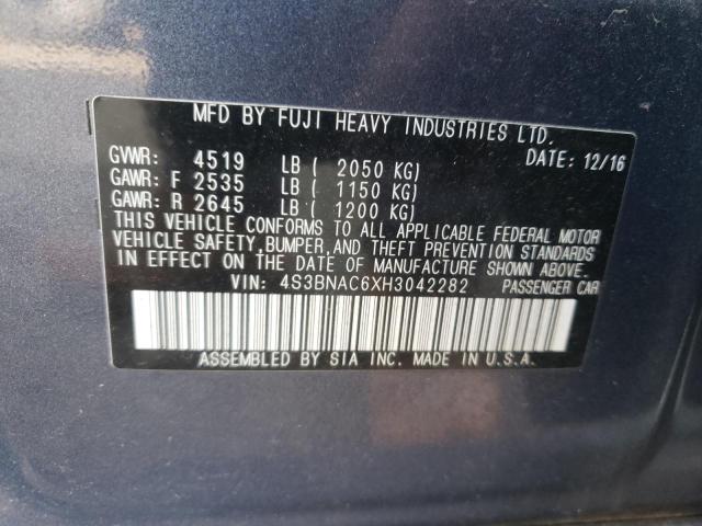 Photo 10 from auction – 2017 SUBARU LEGACY 2.5 with VIN 4S3BNAC6XH3042282