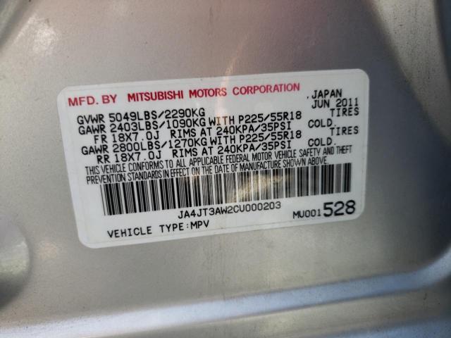 Photo 10 from auction – 2012 MITSUBISHI OUTLANDER with VIN JA4JT3AW2CU000203