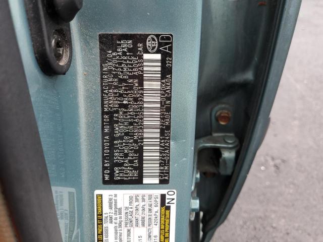 Photo 10 from auction – 2005 TOYOTA COROLLA CE with VIN 2T1BR32E95C363791