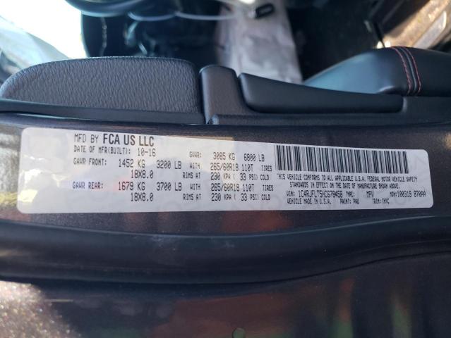 Photo 10 from auction – 2017 JEEP GRAND CHER with VIN 1C4RJFLT5HC678458