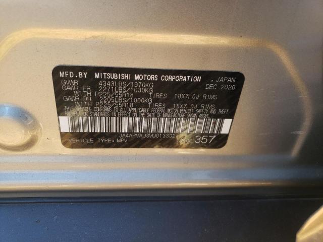 Photo 10 from auction – 2021 MITSUBISHI OUTLANDER with VIN JA4APVAU3MU013302
