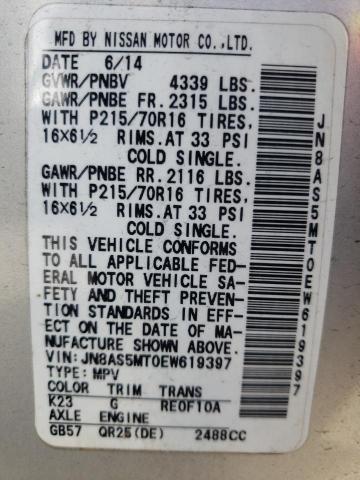 Photo 10 from auction – 2014 NISSAN ROGUE SELE with VIN JN8AS5MT0EW619397
