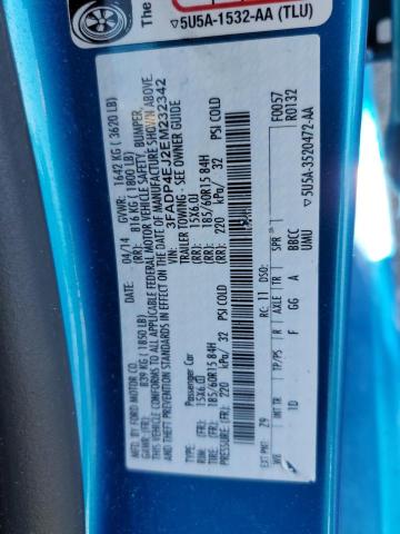 Photo 10 from auction – 2014 FORD FIESTA SE with VIN 3FADP4EJ2EM232342