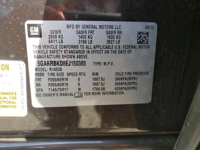 Photo 10 from auction – 2014 BUICK ENCLAVE with VIN 5GAKRBKD8EJ150385