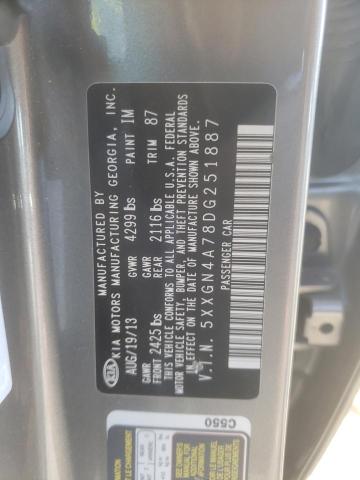 Photo 10 from auction – 2013 KIA OPTIMA EX with VIN 5XXGN4A78DG251887