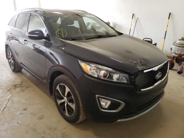 KIA SORENTO EX 2016 with VIN 5XYPHDA19GG025215 - Photo from auction