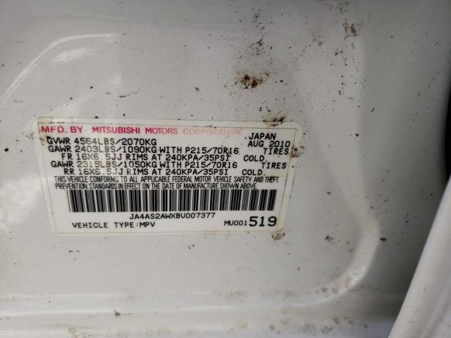 Photo 10 from auction – 2011 MITSUBISHI OUTLANDER with VIN JA4AS2AWXBU007377